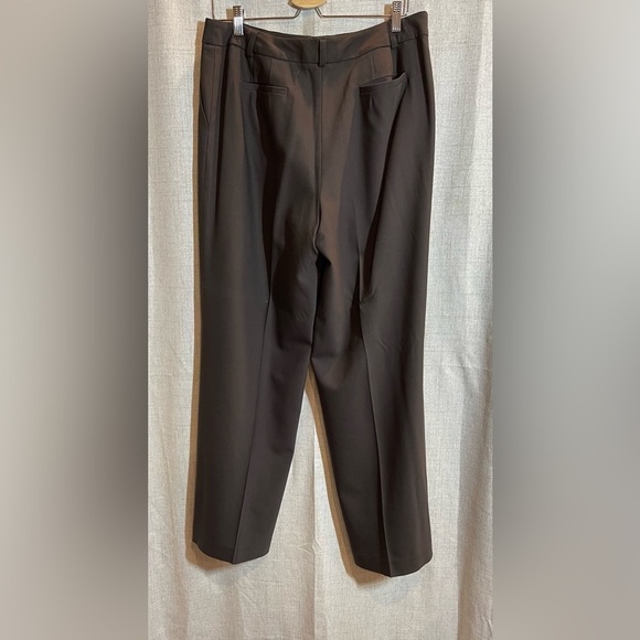 TALBOTS brown ITALIAN WOOL 2-piece suit pants (size 14) & jacket (size 12) - Picture 5 of 12